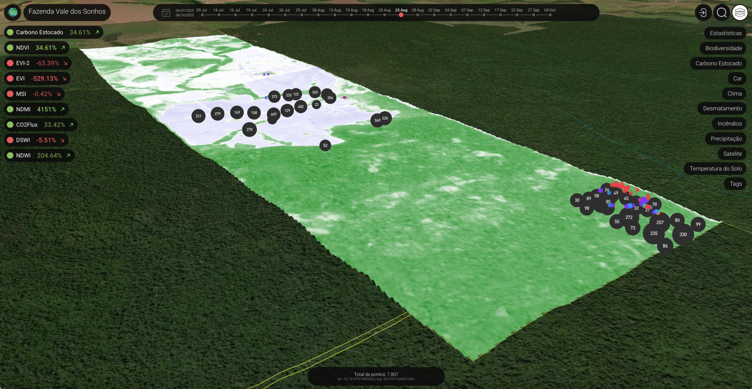 NDWI: recursos hídricos vistos do espaço para orientar decisões assertivas no campo