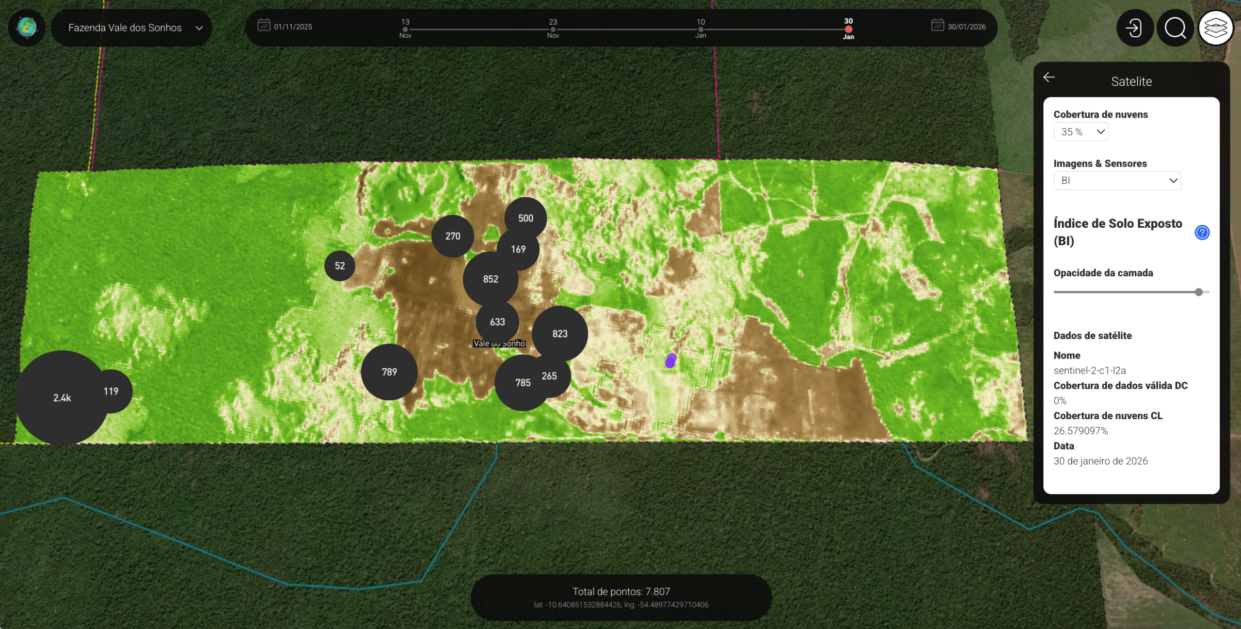 BSI: dados orbitais para monitorar solos expostos e elevar a produtividade